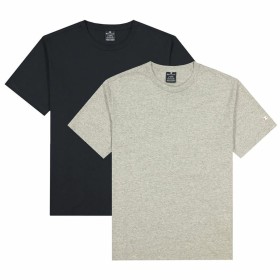 T-shirt à manches courtes homme Champion Crew-Neck Noir 2 Pièces Gris clair de Champion, Homme - Réf : S6483948, Prix : 21,38...