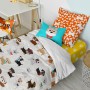 Juego de funda nórdica HappyFriday Mr Fox Dogs Multicolor Cama de 80 2 Piezas de HappyFriday, Edredones y fundas para edredón...