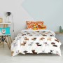 Duvet cover set HappyFriday Mr Fox Dogs Multicolour Single 2 Pieces by HappyFriday, Quilts and quilt covers - Ref: D1614175, ...