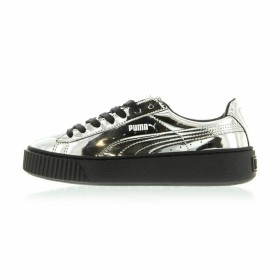 Chaussures de sport pour femme Puma Basket Platform Metallic Gris clair de Puma, Chaussures - Réf : S6484127, Prix : 86,54 €,...