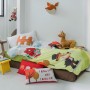 Juego de funda nórdica HappyFriday Mr Fox Piggys Multicolor Cama de 80 2 Piezas de HappyFriday, Edredones y fundas para edred...