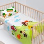 Conjunto de Lençóis HappyFriday Mr Fox Piggys Multicolor Berço de Bebé 2 Peças de HappyFriday, Roupa de cama para berços - Re...