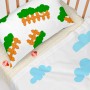 Conjunto de Lençóis HappyFriday Mr Fox Piggys Multicolor Berço de Bebé 2 Peças de HappyFriday, Roupa de cama para berços - Re...