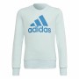 Camisola sem Capuz Menina Adidas Essentials Ciano | Tienda24 - Global Online Shop Tienda24.eu