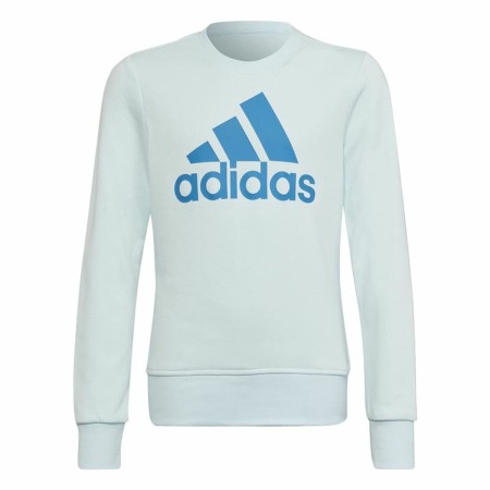 Camisola sem Capuz Menina Adidas Essentials Ciano | Tienda24 - Global Online Shop Tienda24.eu