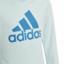 Camisola sem Capuz Menina Adidas Essentials Ciano | Tienda24 - Global Online Shop Tienda24.eu