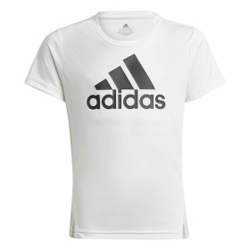 Camisola de Manga Curta Infantil Adidas Designed To Move Branco de Adidas, Menina - Ref: S6484961, Preço: 0,00 €, Desconto: %