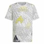 Camisola de Manga Curta Infantil Adidas Brand Love Branco | Tienda24 - Global Online Shop Tienda24.eu