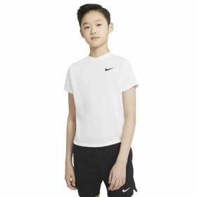 Kurzarm-T-Shirt für Kinder Nike Court Dri-FIT Victory Weiß von Nike, Junge - Ref: S6484965, Preis: 0,00 €, Rabatt: %