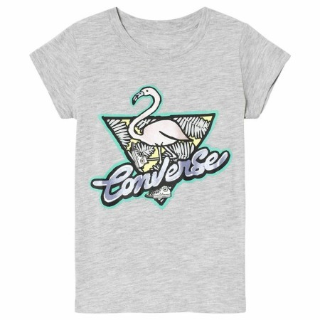 Maglia a Maniche Corte per Bambini Converse Flamingo Grigio chiaro di Converse, T-shirt - Rif: S6484970, Prezzo: 19,59 €, Sco...