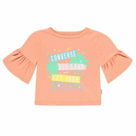 Child's Short Sleeve T-Shirt Converse Ruffle Salmon by Converse, T-Shirts - Ref: S6484988, Price: 29,22 €, Discount: %