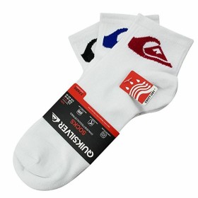 Chaussettes Chevilles QuikSilver Sportswear Blanc 3 paires de QuikSilver, Socquettes - Réf : S6485118, Prix : 6,84 €, Remise : %