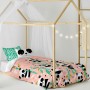 Parure de couette HappyFriday Moshi Moshi Panda Garden Rose Lit 1 persone 2 Pièces de HappyFriday, Couettes et housses de cou...