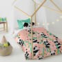 Parure de couette HappyFriday Moshi Moshi Panda Garden Rose Lit 1 persone 2 Pièces de HappyFriday, Couettes et housses de cou...