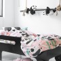 Parure de couette HappyFriday Moshi Moshi Panda Garden Rose Lit 1 persone 2 Pièces de HappyFriday, Couettes et housses de cou...