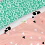 Jeu de draps HappyFriday Moshi Moshi Panda garden Rose Lit 1 persone 2 Pièces de HappyFriday, Draps et taies d'oreiller - Réf...