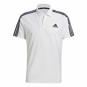 Polo a Maniche Corte Uomo Adidas Primeblue 3 Stripes Bianco di Adidas, Polo - Rif: S6485485, Prezzo: 30,06 €, Sconto: %