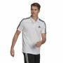 Polo a Maniche Corte Uomo Adidas Primeblue 3 Stripes Bianco di Adidas, Polo - Rif: S6485485, Prezzo: 30,06 €, Sconto: %