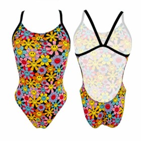 Costume da Bagno Donna Turbo Turbo Teen Fun-Daisies Nero di Turbo, Abbigliamento da bagno - Rif: S6485673, Prezzo: 30,06 €, S...