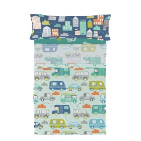 Jeu de draps HappyFriday Moshi Moshi Holidays Multicouleur Lit 1 persone 2 Pièces de HappyFriday, Draps et taies d'oreiller -...