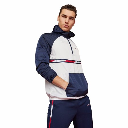 Veste de Sport pour Homme Tommy Hilfiger Colour-Blocked Bleu foncé de Tommy Hilfiger, Vêtements chauds - Réf : S6485775, Prix...