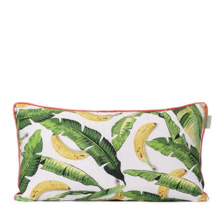 Fodera per cuscino HappyFriday HF Living Banana Multicolore 50 x 30 cm di HappyFriday, Copricuscini e federe - Rif: D1614259,...