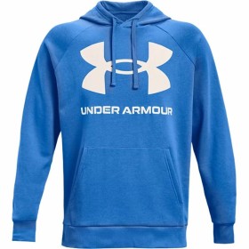 Felpa con Cappuccio Uomo Under Armour Rival Big Logo Azzurro di Under Armour, Uomo - Rif: S6486493, Prezzo: 45,59 €, Sconto: %