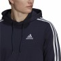 Felpa con Cappuccio Uomo Adidas Essentials 3 Stripes Blu Marino di Adidas, Uomo - Rif: S6486500, Prezzo: 49,74 €, Sconto: %