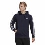 Felpa con Cappuccio Uomo Adidas Essentials 3 Stripes Blu Marino di Adidas, Uomo - Rif: S6486500, Prezzo: 49,74 €, Sconto: %