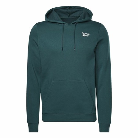 Felpa con Cappuccio Uomo Reebok Identity Fleece Verde di Reebok, Uomo - Rif: S6486524, Prezzo: 33,42 €, Sconto: %