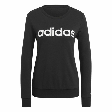 Women’s Sweatshirt without Hood Adidas Essentials Logo Black by Adidas, Women - Ref: S6486533, Price: 0,00 €, Discount: %