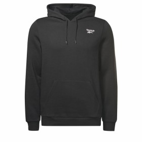 Sudadera con Capucha Hombre Reebok Left Chest Logo Negro de Reebok, Hombre - Ref: S6486588, Precio: 32,25 €, Descuento: %