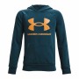 Sweat à capuche enfant Under Armour Rival Fleece Hoodie Cyan | Tienda24 - Global Online Shop Tienda24.eu