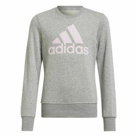 Sweat-shirt sans capuche fille Adidas Essentials Cyan | Tienda24 - Global Online Shop Tienda24.eu