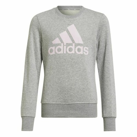 Felpa senza Cappuccio da Bambina Adidas Essentials Grigio | Tienda24 - Global Online Shop Tienda24.eu