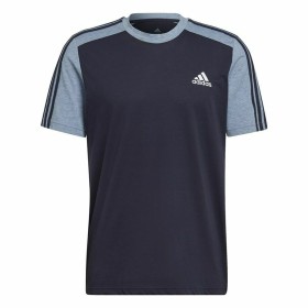 Camisola de Manga Curta Homem Adidas Essentials Mélange Azul escuro de Adidas, Homem - Ref: S6486762, Preço: 23,45 €, Descont...