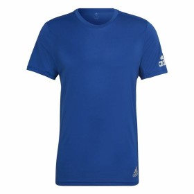 Camisola de Manga Curta Homem Adidas Run It Azul de Adidas, Homem - Ref: S6486785, Preço: 24,83 €, Desconto: %