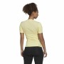 Camisola de Manga Curta Mulher Adidas Techfit Training Amarelo | Tienda24 - Global Online Shop Tienda24.eu