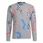 T-shirt à manches longues homme Adidas Terrex Primeblue Trail Blanc de Adidas, T-Shirts à manches longues - Réf : S6487687, P...