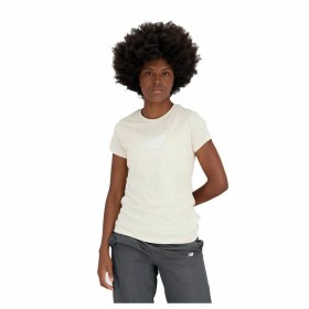 Camiseta de Manga Corta Mujer New Balance Essentials Beige de New Balance, Mujer - Ref: S6487748, Precio: 0,00 €, Descuento: %