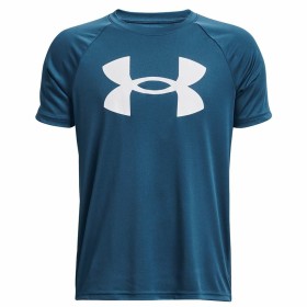 Maglia a Maniche Corte per Bambini Under Armour Big Logo Azzurro di Under Armour, Bambino - Rif: S6487749, Prezzo: 18,43 €, S...