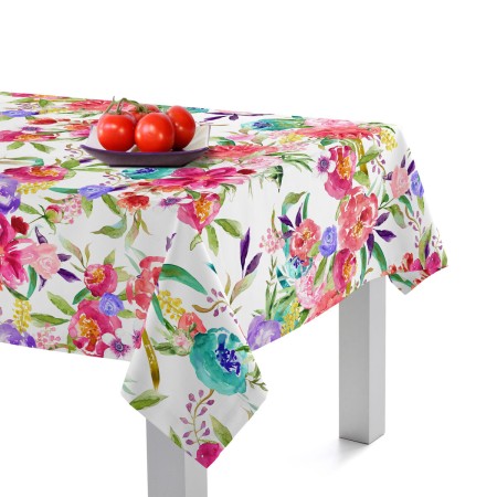 Tablecloth HappyFriday Pink bloom Multicolour 150 x 150 cm by HappyFriday, Tablecloths - Ref: D1614341, Price: 21,27 €, Disco...