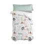 Duvet cover set HappyFriday Moshi Moshi Best Buddies Multicolour Single 2 Pieces by HappyFriday, Quilts and quilt covers - Re...