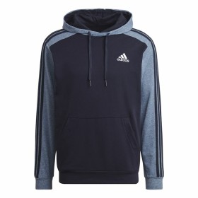 Felpa con Cappuccio Uomo Adidas Mélange French Terry Blu scuro di Adidas, Uomo - Rif: S6488208, Prezzo: 0,00 €, Sconto: %