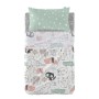 Conjunto de Lençóis HappyFriday Moshi Moshi Best buddies Multicolor Berço de Bebé 2 Peças de HappyFriday, Lençóis e capas de ...