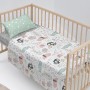 Bedding set HappyFriday Moshi Moshi Best buddies Multicolour Baby Crib 2 Pieces | Tienda24 - Global Online Shop Tienda24.eu