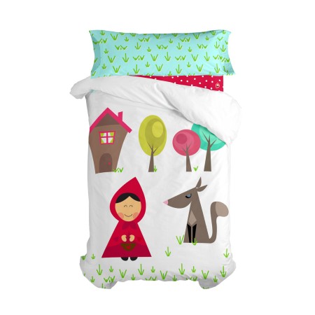 Set di copripiumino HappyFriday Mr Fox Grandma Multicolore Singolo 2 Pezzi | Tienda24 - Global Online Shop Tienda24.eu