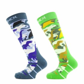 Chaussettes de Sport Sinner Dino Bleu Vert Enfant 2 Unités Ski de Sinner, Vêtements - Réf : S6488423, Prix : 23,63 €, Remise : %