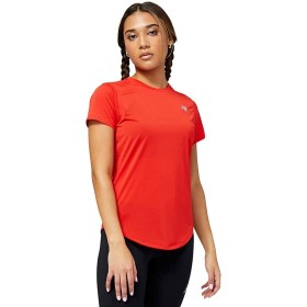 Camisola de Manga Curta Mulher New Balance Accelerate Vermelho de New Balance, Mulher - Ref: S6488508, Preço: 0,00 €, Descont...