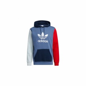 Felpa con Cappuccio Uomo Adidas Blocked Trefoil Azzurro di Adidas, Uomo - Rif: S6489260, Prezzo: 53,89 €, Sconto: %